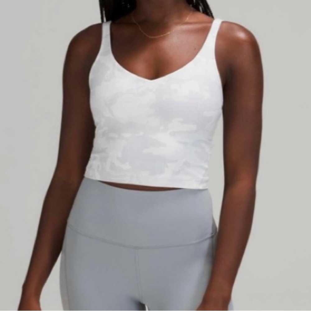 Lululemon align tank - white camo size 8